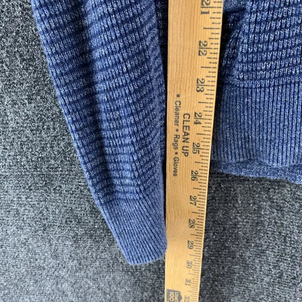 EXPRESS Men’s Jacket Sweater Knit Full Zip Long Sleeve Blue Size Small